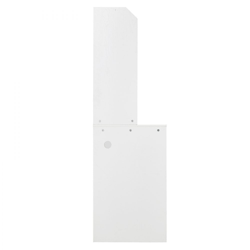 J10034-33-FB - 64" Corner Storage Cabinet with Built-in Outlets