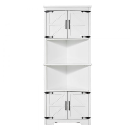 J10030-68-FB - 68" Tall Triangular Corner Cabinet for Smart Storage