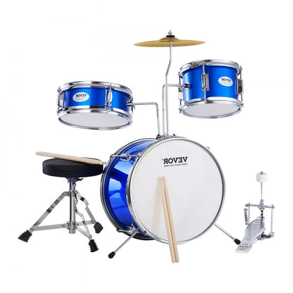 SH-001-BL - VEVOR Kids Drum Set with 14" Bass & Adjustable Throne