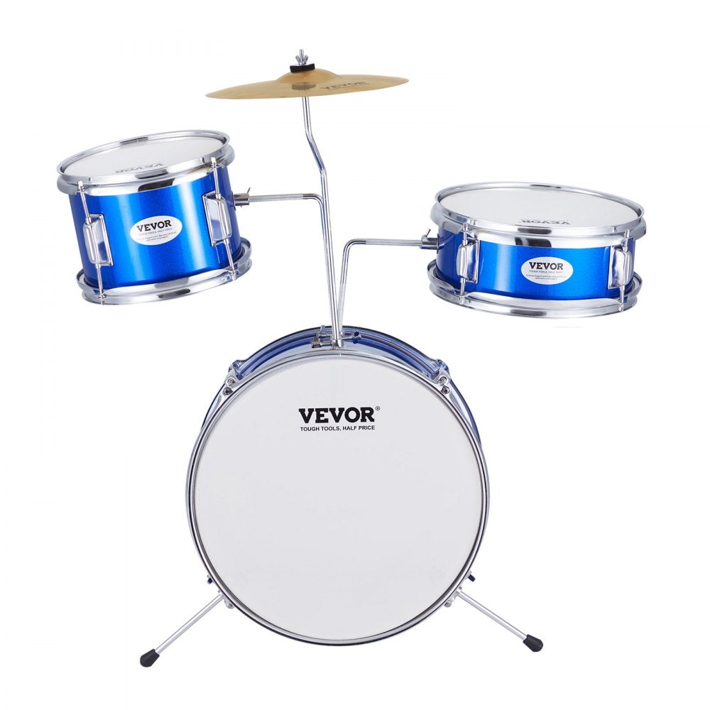 SH-001-BL - VEVOR Kids Drum Set with 14" Bass & Adjustable Throne