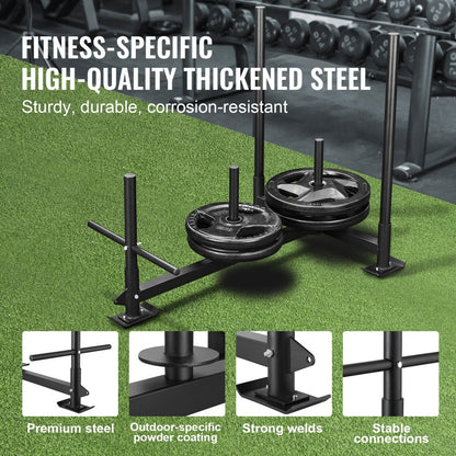 SHK-005 - 500 lbs VEVOR Weight Training Sled with Push Handles