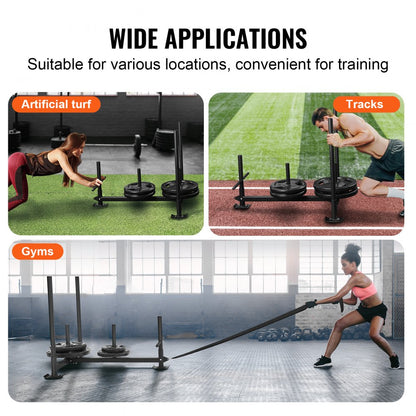 SHK-005 - 500 lbs VEVOR Weight Training Sled with Push Handles