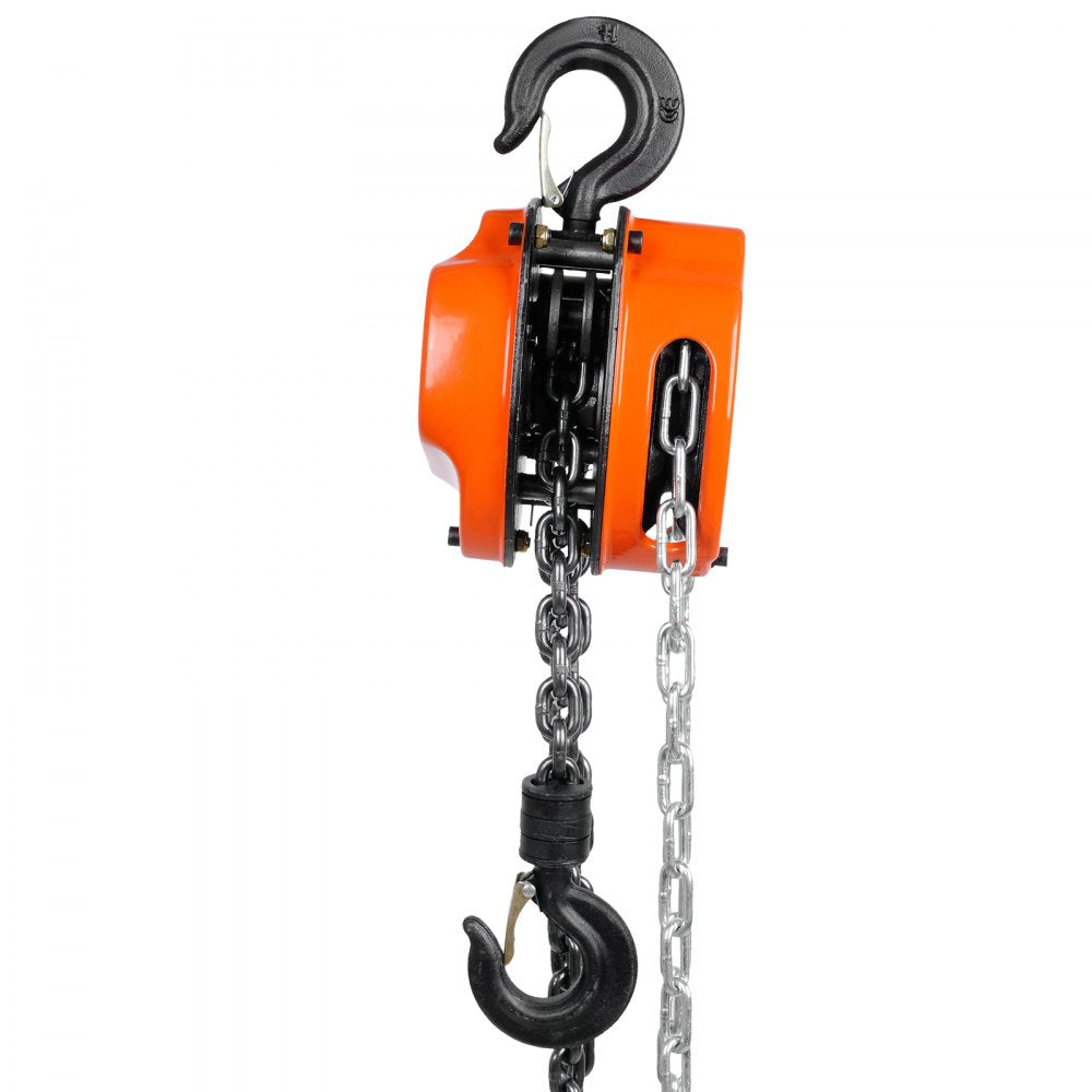 010299313956 - 1100 lb Hand Chain Hoist with 360° Rotating Hook, 10 FT