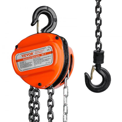 010786952005 - VEVOR 1 Ton Chain Hoist, 10FT Galvanized Steel, Safe Lifting