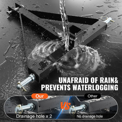 WBS001 - Versatile 3-Point Hitch Receiver for Tractors, Lightweight & Durable