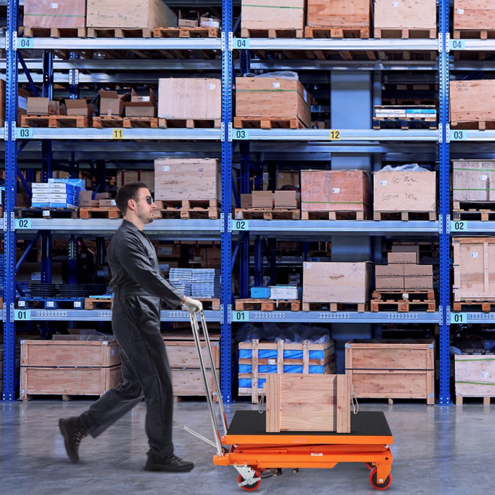 TFD15 - Heavy-Duty Hydraulic Lift Table Cart, 1100 lbs Capacity