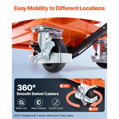 TFD20 - 500 lbs Hydraulic Lift Table, Adjustable 11.8" to 47.2" Height