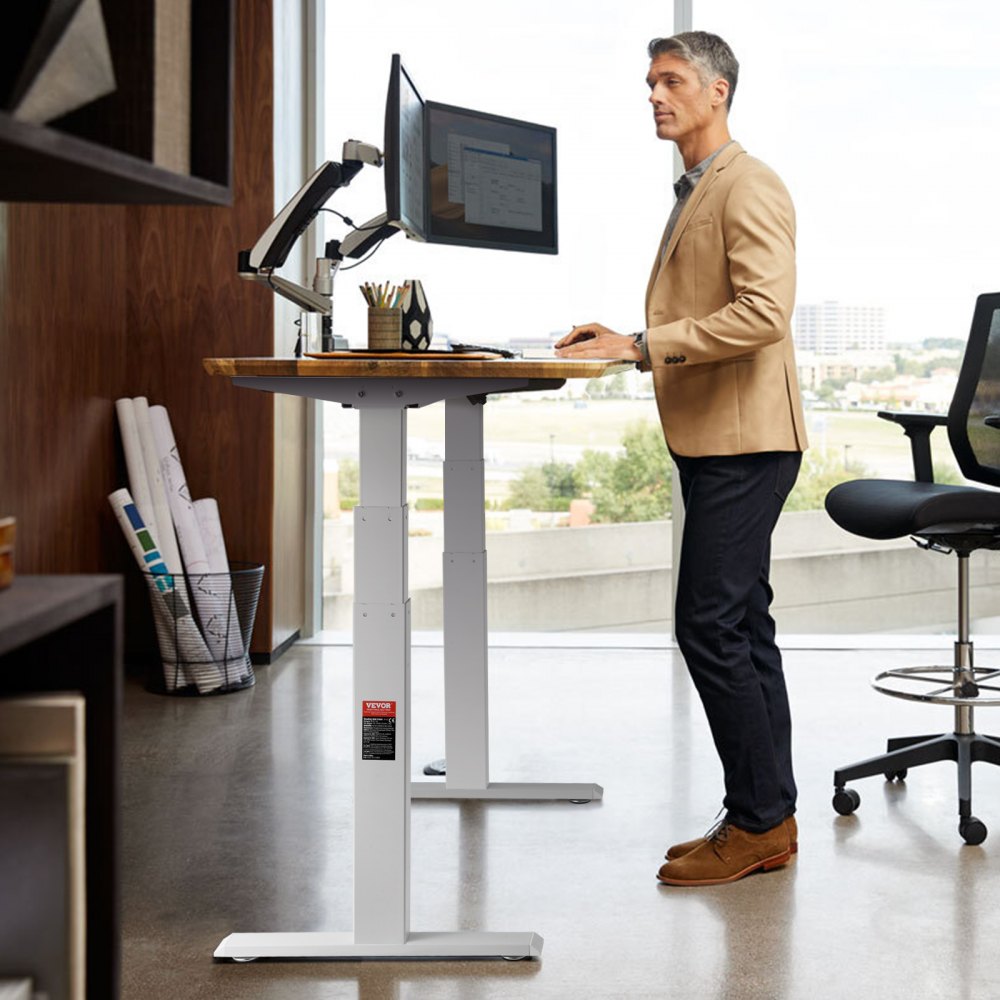 ZW-19 - VEVOR Dual Motor Standing Desk Frame, 26-50.79" Height Adjust, 276 lbs