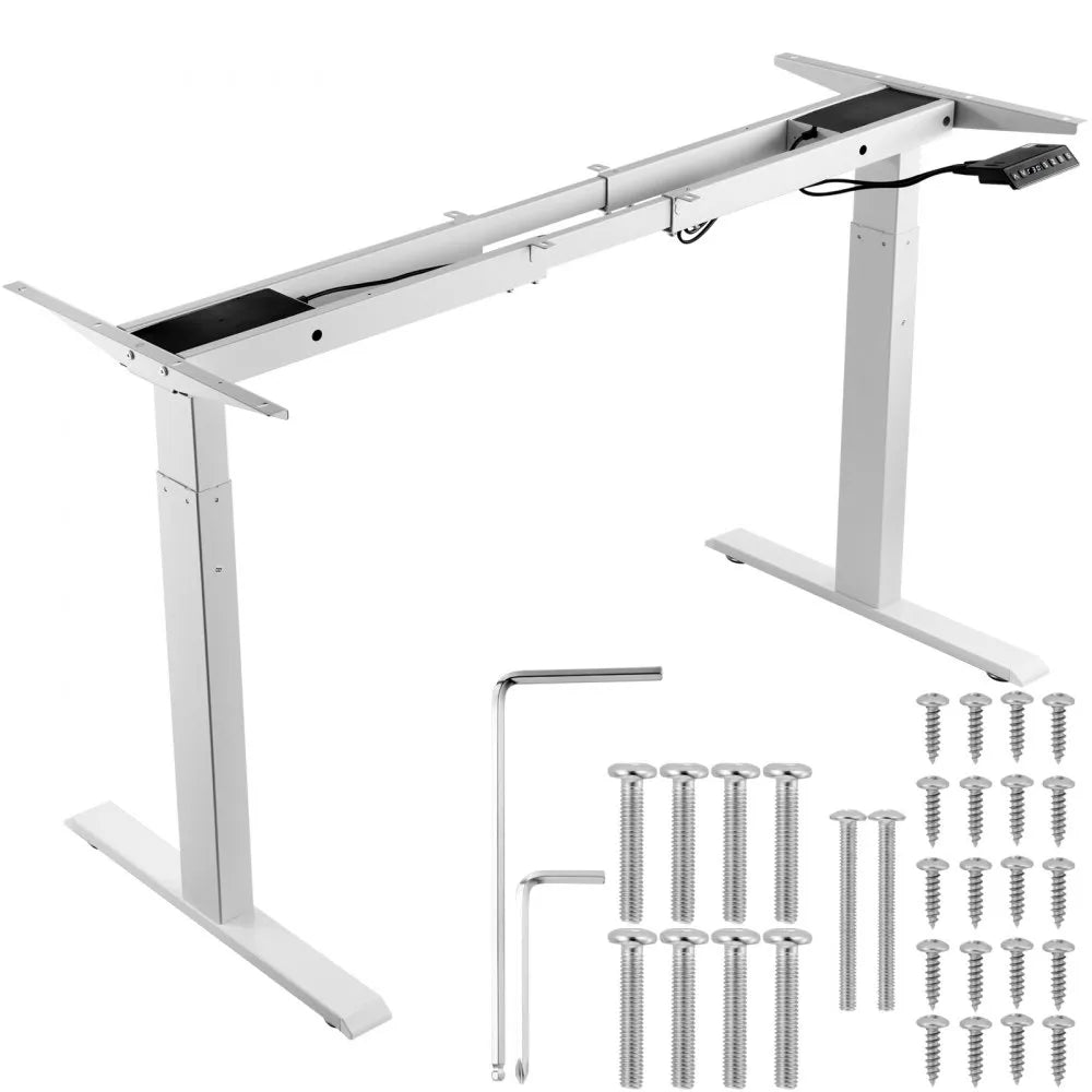 ZW-15 - Dual Motor Adjustable Standing Desk, 27.56-46.06" Height Range
