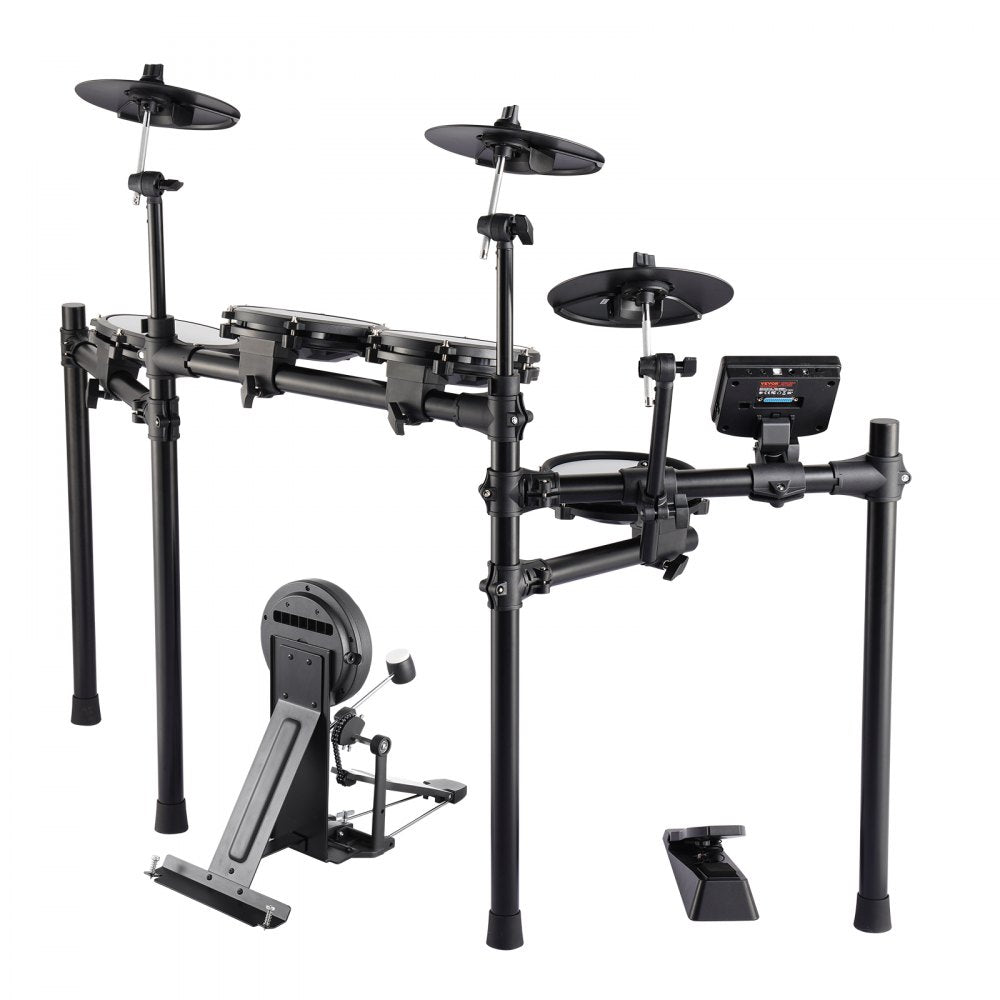 MD200D-P - VEVOR Electric Drum Set with 4 Drums and 3 Cymbals