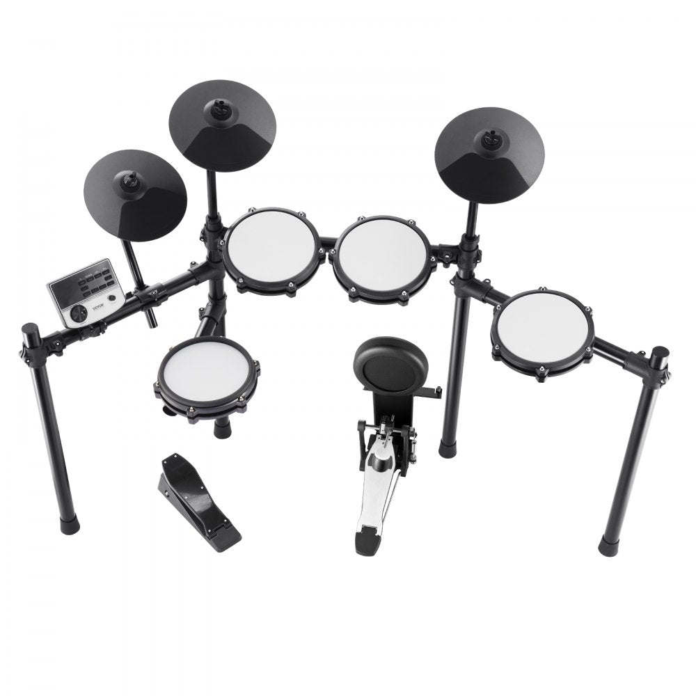 MD200D-P - VEVOR Electric Drum Set with 4 Drums and 3 Cymbals