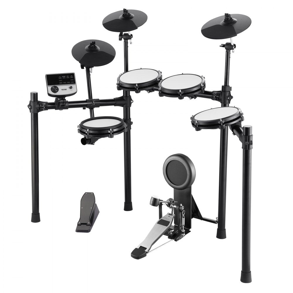 MD200C-P - VEVOR 4-Piece Electric Drum Kit with 480 Sounds & Accessories