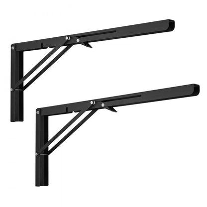 SJ3 - Heavy-Duty 24" Foldable Shelf Brackets, 300 lbs Capacity, 2-Pack