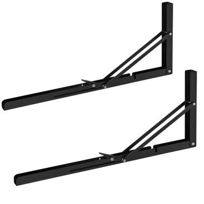 SJ3 - Heavy-Duty 24" Foldable Shelf Brackets, 300 lbs Capacity, 2-Pack