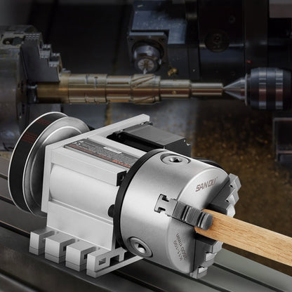 BS4-KP100-57 - VEVOR 3-Jaw Chuck for CNC with 4th Axis Precision