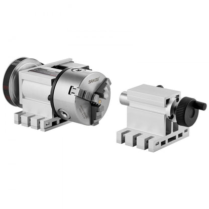 BS4-KP100-57 - VEVOR 3-Jaw Chuck for CNC with 4th Axis Precision