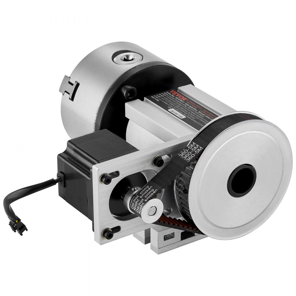 BS4-KP100-57 - VEVOR 3-Jaw Chuck for CNC with 4th Axis Precision