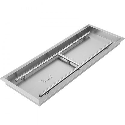 010215996535 - Portable 31.5" Stainless Steel Fire Pit Pan for Outdoor Use