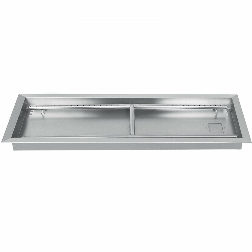 010215996535 - Portable 31.5" Stainless Steel Fire Pit Pan for Outdoor Use