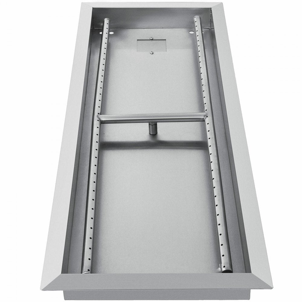 010215996535 - Portable 31.5" Stainless Steel Fire Pit Pan for Outdoor Use