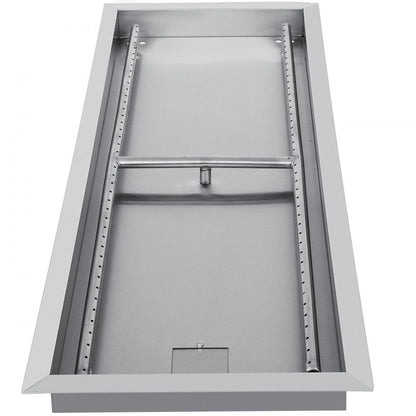 010980274887 - Stainless Steel 37.5" Fire Pit Pan with 150,000 BTU Output