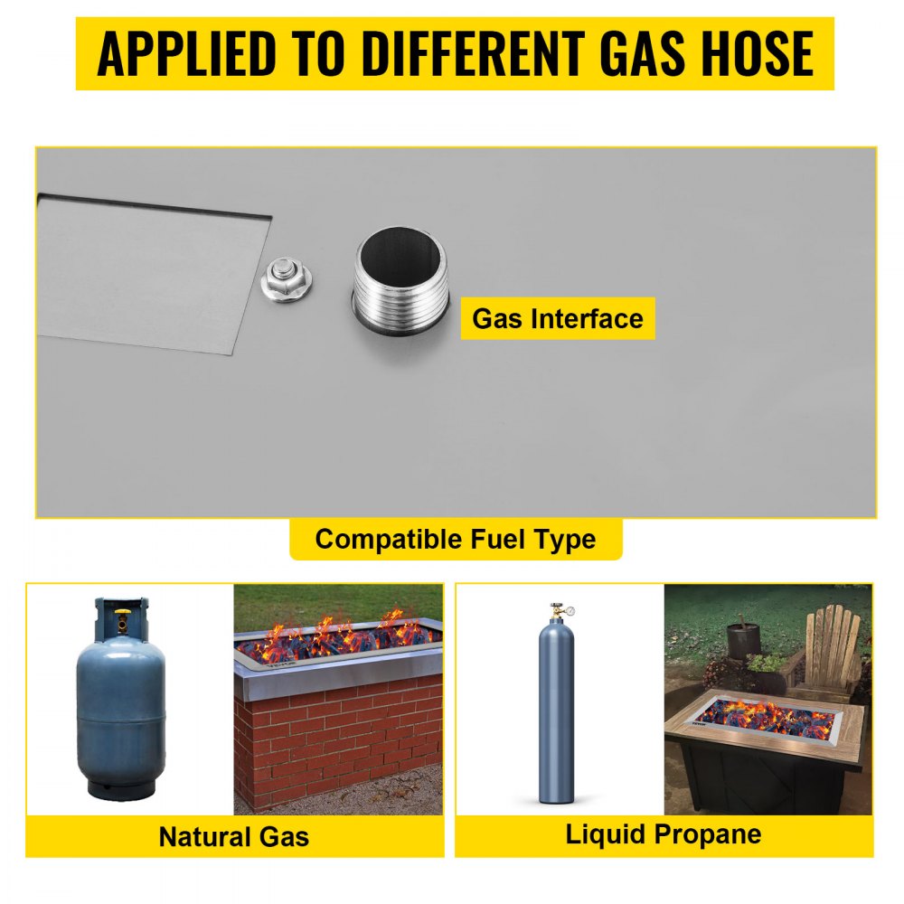 010980274887 - Stainless Steel 37.5" Fire Pit Pan with 150,000 BTU Output