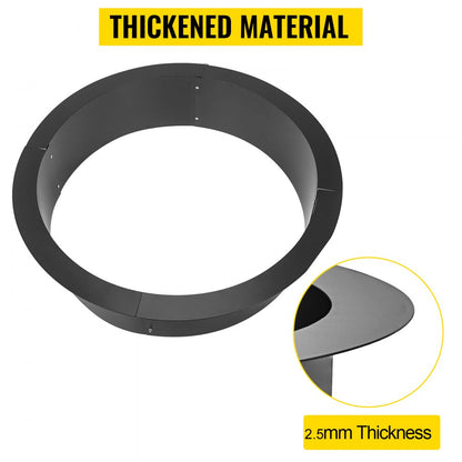 010375525395 - 42-Inch Q235 Steel Fire Pit Ring - Easy DIY Setup