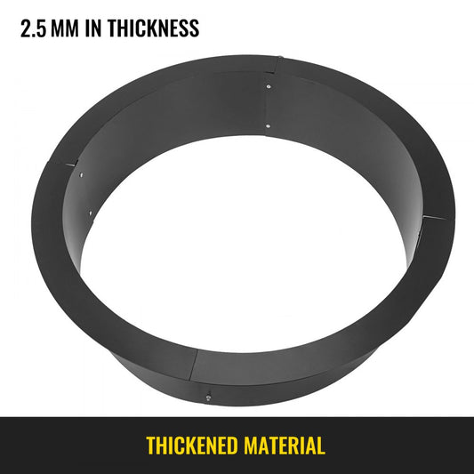 010453281614 - 45-Inch Q235 Steel Fire Pit Ring for Outdoor Gatherings