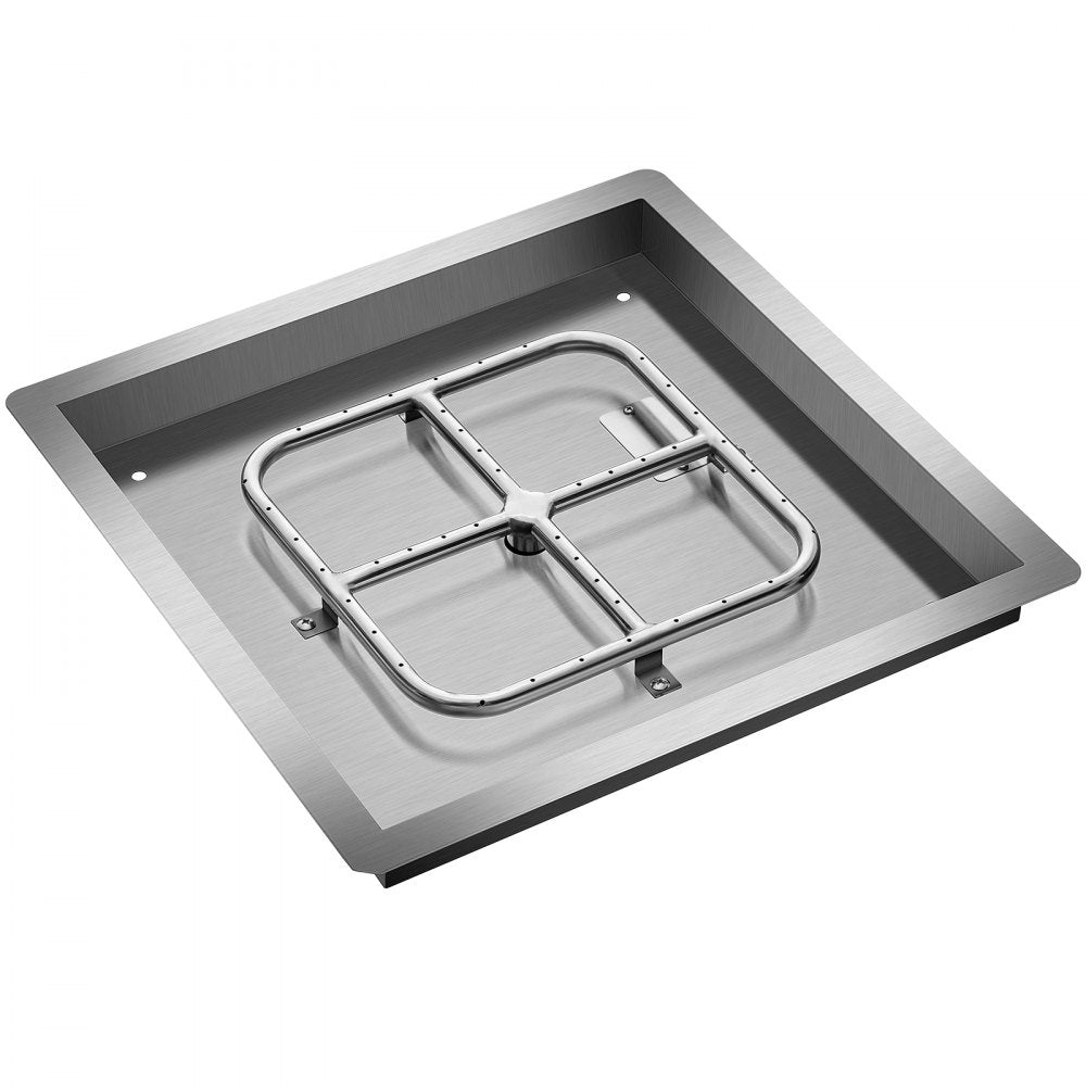 VV-FXSKHP18IN - 18" Stainless Steel Fire Pit Pan with Drainage Holes