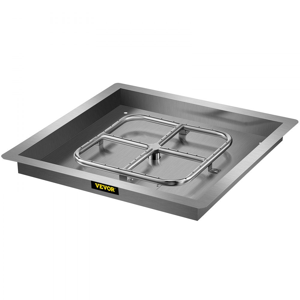 VV-FXSKHP18IN - 18" Stainless Steel Fire Pit Pan with Drainage Holes