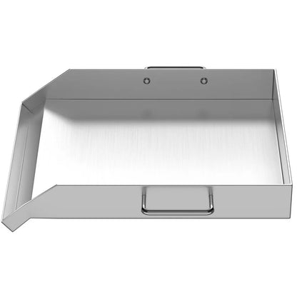 010164574133 - 18" x 16" Stainless Steel Griddle with Grease Groove