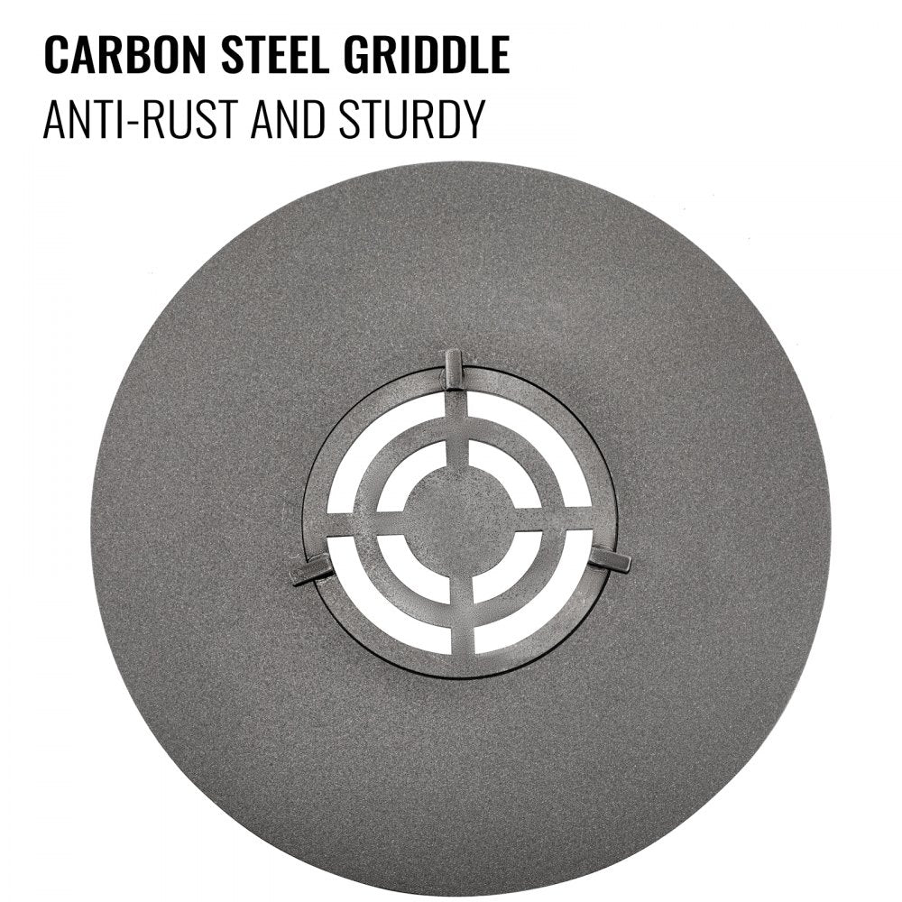 010632131392 - 40" Durable Griddle & Grate Combo for BBQ Gatherings