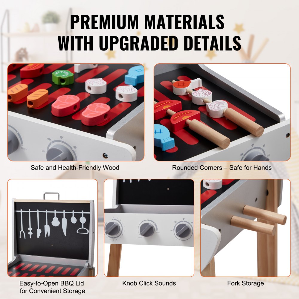 AC7919 - Durable Kids BBQ Playset with Realistic Sounds and Imaginative Role-Play