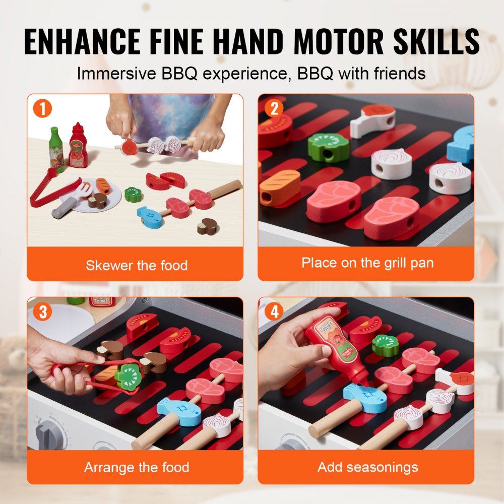 AC7919 - Durable Kids BBQ Playset with Realistic Sounds and Imaginative Role-Play