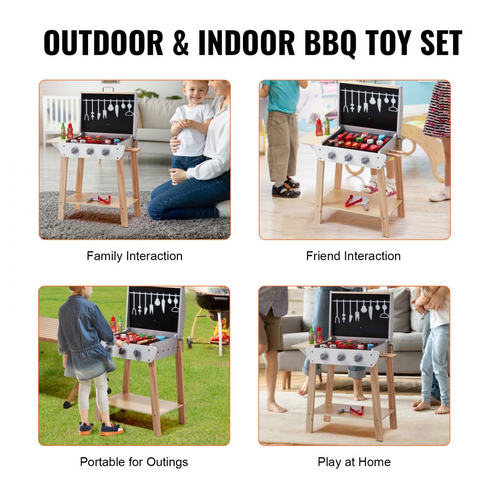 AC7919 - Durable Kids BBQ Playset with Realistic Sounds and Imaginative Role-Play