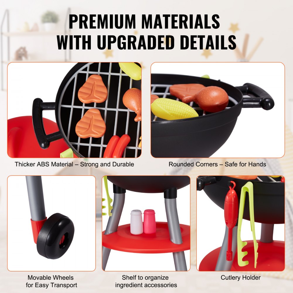 XS-14093 - Realistic Kids BBQ Playset with Lights & Sounds