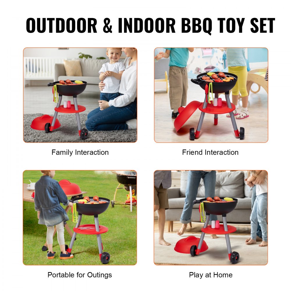 XS-14093 - Realistic Kids BBQ Playset with Lights & Sounds