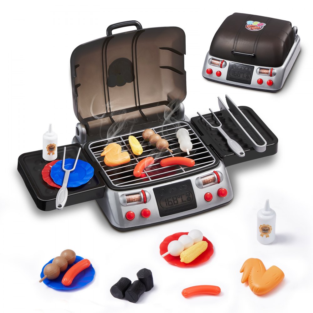 ZB-6033 - Realistic Kids BBQ Grill Playset with Lights & Sound