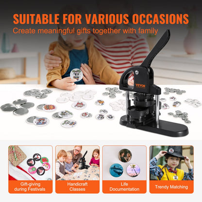 JMB-X3 - Easy-to-Use VEVOR Button Maker for 0.98"-2.28" Buttons