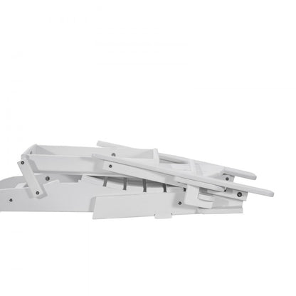 SS401-WT-2P - Foldable HDPE Adirondack Chairs Set for All-Weather Use