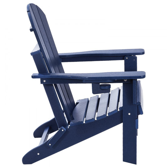 SS401-BU-2P - Durable All-Weather Folding Adirondack Chairs, Set of 2