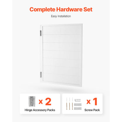 SS-door1-WH-3 - 32" x 42" Pine Saloon Swinging Doors with Quiet Hinges