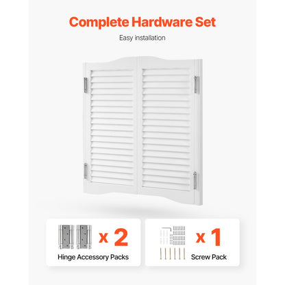 SS-door2-WH-4 - 32" x 36" Premium Pine Swinging Door with Quiet Hinges