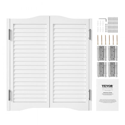 SS-door2-WH-4 - 32" x 36" Premium Pine Swinging Door with Quiet Hinges