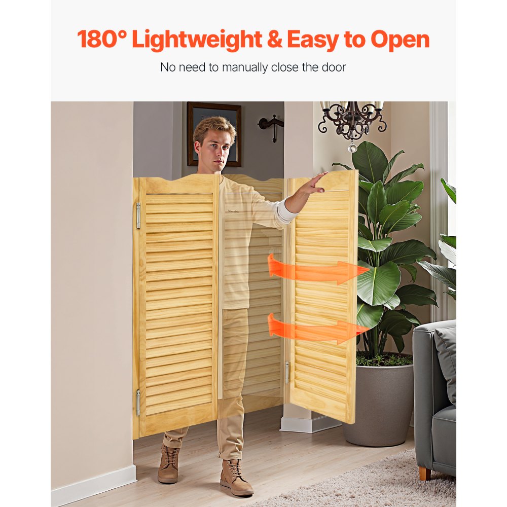 SS-door2-NA-5 - 32"x42" Pine Wood Swing Door with Quiet Hinges