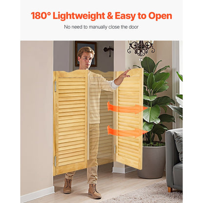 SS-door2-NA-5 - 32"x42" Pine Wood Swing Door with Quiet Hinges