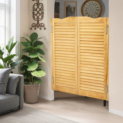 SS-door2-NA-6 - 36" x 42" Pine Wood Saloon Swing Door with Quiet Hinges