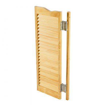 SS-door2-NA-6 - 36" x 42" Pine Wood Saloon Swing Door with Quiet Hinges