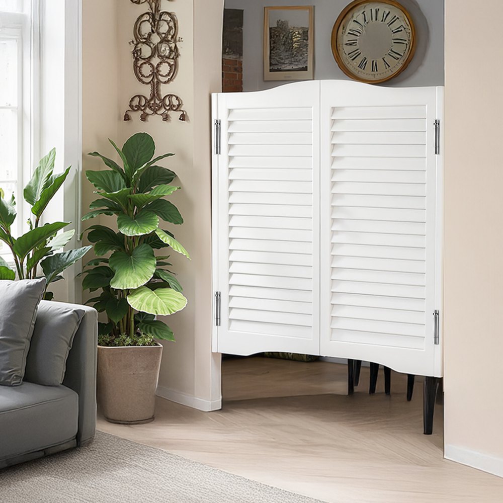 SS-door2-WH-7 - 36" Swinging Pine Door with Quiet Hinges & Easy Install