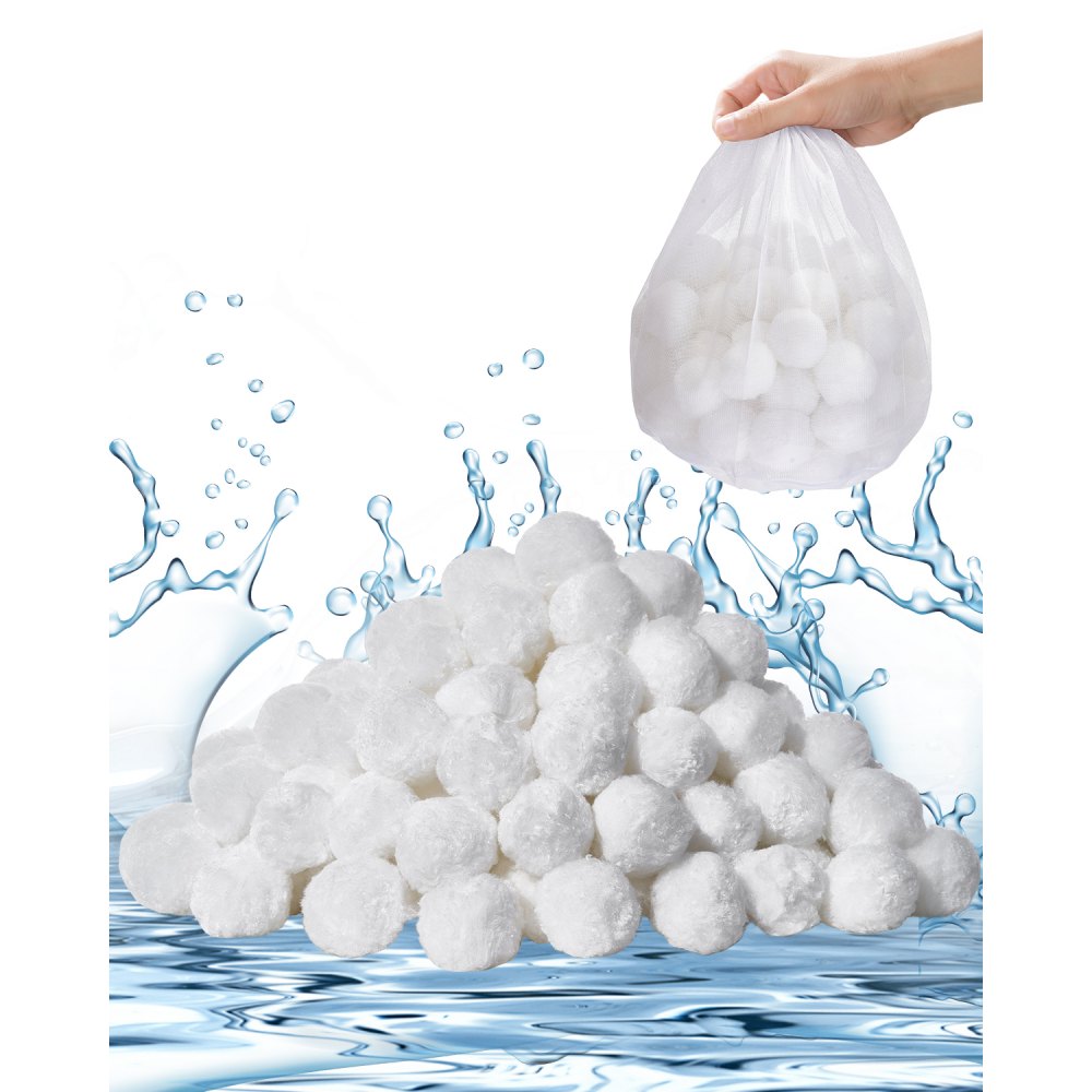 F7 - High-Efficiency Pool Filter Balls, 1.5lbs Polyester Fiber Solutions